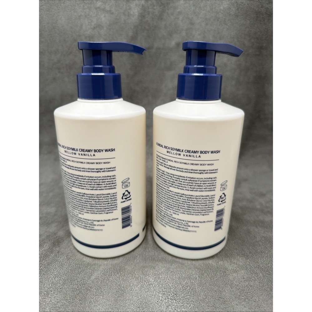 Kundal Rich Soymilk Creamy Body Wash (500ml x2) Mellow Vanilla - Picture 2 of 3